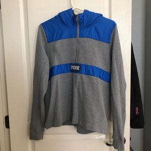 Vs pink half zip hoodie